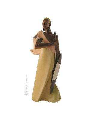 MASSAI 328 Italienische Porzellan Figur handbemalt hochwertig elegant exklusiv stilvoll 