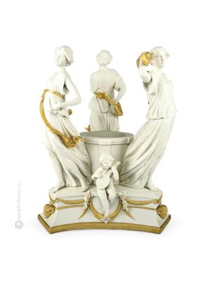 TANZEN UM DEN BRUNNEN Edles Porzellan Figur handgemacht exklusiv hochwertig stilvoll elegant