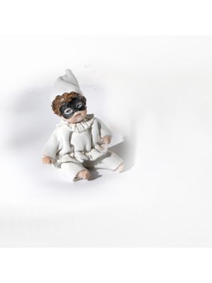 PULCINELLA Capodimonte, Porzellanmaske für einen italienischen Kunstkarneval.