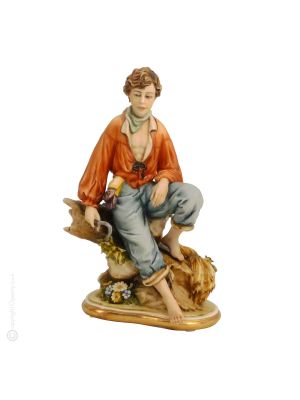 SOMMER Italienische Porzellan Figur Barock handgemacht exklusiv stilvoll hochwertig elegant