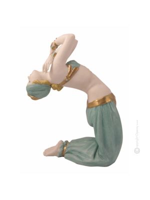 ORIENTALISCHE TÄNZERIN 1016 Capodimonte Porzellan Figur handgemacht Italienisches Design modern