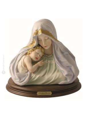 UNSERE DAME MIT HEILIGEM KIND 1032 Capodimonte Porzellan Figur handgemacht elegant hochwertig