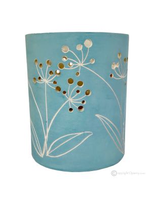 SOFFIONI Tischlampe Abat-jour Nachttischlampe authentische piemontesische Keramik handgefertigt und dekoriert 