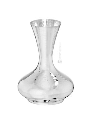 DEKANTER VASE Weindekanter Wasserdekanter Karaffe Versilbert Edelmetalle Handarbeit Made in Italy