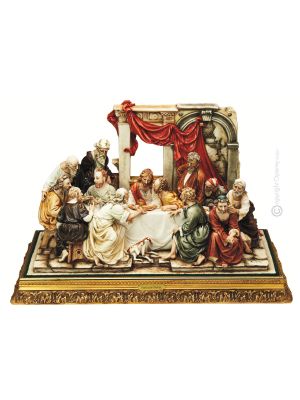 DAS LETZTE ABENDMAHL 759 Capodimonte Porzellan Figur handbemalt elegant hochwertig exklusiv