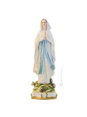 UNSERE DAME VON LOURDES Edles Porzellan Figur handbemalt Wohnkultur elegant stilvoll elegant