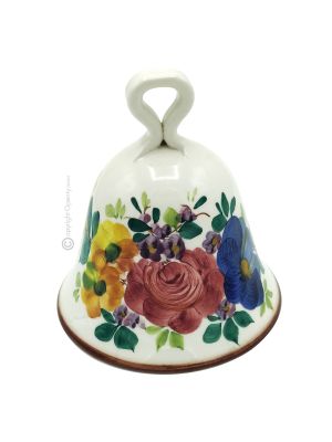 CAMPANELLA Keramikglocke Glocke aus Keramik  handgemacht handbemalt authentisch Made in Italy aus der Region Friuli