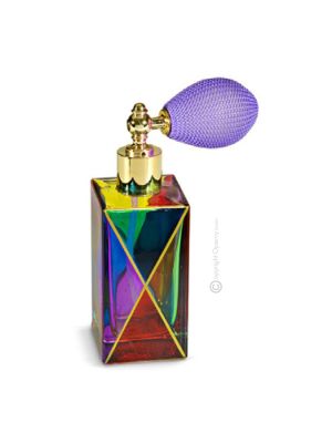 DELACROIX Parfumflasche Spray sprühen Vernebler handbemalt authentisch Gold-Farbe Details 24k