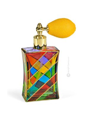 SIGNAC Parfumflasche Spray sprühen Vernebler handbemalt authentisch Gold-Farbe Details 24k