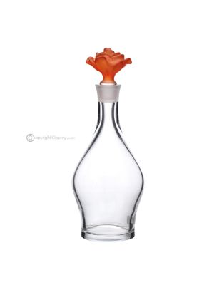 Dekanter, dekorative moderne handbemalte Glasflasche von höchster Qualität.