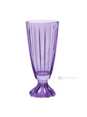 Authentische, moderne, dekorative, handbemalte Vase aus hochwertigem Glas.