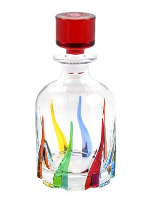 BOTTIGLIA TRIX Flasche superior Klangglas Hand bemalt Farben Tradition Venedig