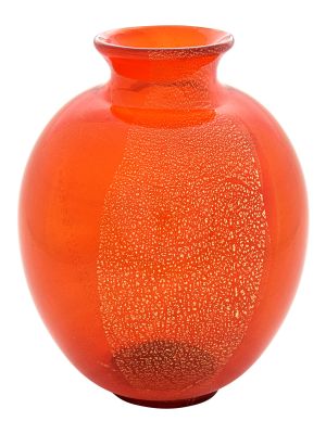 TONDO 14 Exklusive Vase Murano Glas Deko mundgeblasen 24k Blattgold exklusiv Venedig Stil