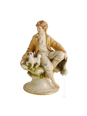 GENTLEMAN 565 Edles Porzellan Figur handbemalt Italienisches Design stilvoll exklusiv elegant
