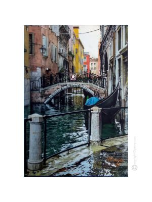 FLUT Gemälde auf Leinwand von Massimo Scarpa in Enkaustik Technik