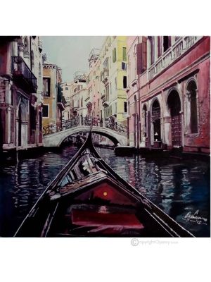 REIHE Gemälde auf Leinwand von Massimo Scarpa in Enkaustik Technik