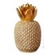 ANANAS Exklusives Ornament aus Keramik Barockstil mit 24k Goldfarbe Swarovski-Kristalle 