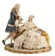 DAME UND GALLANT 1014T Capodimonte Porzellan Figur Barock handgemacht elegant  exklusiv