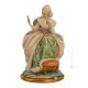 DAME MIT SPIEGEL Capodimonte Porzellan Figur Barock handbemalt hochwertig elegant Wohnkultur