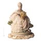 DAME MIT BLUMEN Capodimonte Porzellan Figur Barock handgemacht elegant hochwertig stilvoll