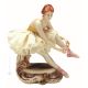 BALLERINA 1058 Edles Porzellan Figur handgemacht elegant Wohnkultur Italienisches Design