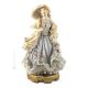 DAME MIT SCHAL Capodimonte Porzellan Figur Barock handbemalt Italienisches Design exklusiv