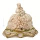 DAME MIT BABY 1071 Italienische Porzellan Figur Barock handgemacht elegant exklusiv Wohnkultur