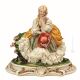 FRAU 1073 Italienische Porzellan Figur Barock handbemalt Wohnkultur exklusiv stilvoll elegant