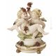 CHERUBINEN MIT TRAUBEN 1076 Capodimonte Porzellan Figur handbemalt Wohnkultur elegant exklusiv