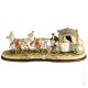 DER WAGEN Capodimonte Porzellan Figur Barock handbemalt elegant elegant Italienisches Design