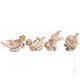 4 CHERUBINEN 1083 Capodimonte Porzellan Figur handbemalt Wohnkultur elegant Italienisches Design