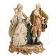 DIE PROMENADE Capodimonte Porzellan Figur Barock handgemacht stilvoll exklusiv elegant