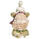 FRAU 1129 Capodimonte Porzellan Figur Barock handgemacht Wohnkultur exklusiv hochwertig