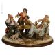 GROßES KARTENSPIEL Capodimonte Porzellan Figur handbemalt stilvoll elegant Wohnkultur exklusiv