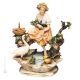 FRÄULEIN AM TEICH Capodimonte Porzellan Figur handbemalt Italienisches Design exklusiv 