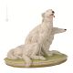 BARSOI 605 Capodimonte Porzellan HUND Figur handbemalt Wohnkultur exklusiv Italienisches Design 