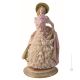 DAME 609T Italienische Porzellan Figur Barock handbemalt hochwertig Italienisches Design 