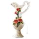 AMPHORA Italienische Keramik Vase handgemacht 24k Goldfarbe Blumen Barockstil handbemalt