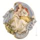 MADONNA MIT TAUBEN Bild Basrelief Flachrelief Porzellan Capodimonte Handgemacht Made in Italy