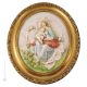 MADONNA MIT TAUBEN Bild Basrelief Flachrelief Porzellan Capodimonte Handgemacht Made in Italy