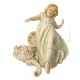 WAND ENGEL Italienische Porzellan Figur handbemalt elegant exklusiv Italienisches Design