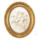 BACCHUS UND ARIANNA Bild Basrelief Flachrelief Porzellan Capodimonte Handgemacht Made in Italy