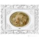 PASTORALE SZENE Bild Basrelief Flachrelief Porzellan Capodimonte Made in Italy