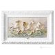 LAUFENDE PFERDE Bild Basrelief Flachrelief Porzellan Capodimonte Made in Italy