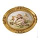 PASTORALSZENE MUTTER MIT BABY Bild Basrelief Flachrelief Porzellan Capodimonte Made in Italy