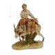 HIRTE MIT ESEL Capodimonte Porzellan Figur handbemalt Italienisches Design hochwertig 