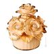 BLUMEN Exklusives Ornament aus Keramik im Barockstil mit Details aus 24 Karat Gold Made in Italy