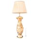 LAMPE Tischlampe Abat-jour Tischluechte  Keramik im Barockstil mit Details aus 24 Karat Gold Made in Italy