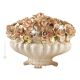 ROSEN Exklusives Ornament aus Keramik im Barockstil mit Details aus 24 Karat Gold Made in Italy