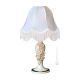 LAMPE Tischlampe Abat-jour Tischluechte  Keramik im Barockstil mit Details aus 24 Karat Gold Made in Italy